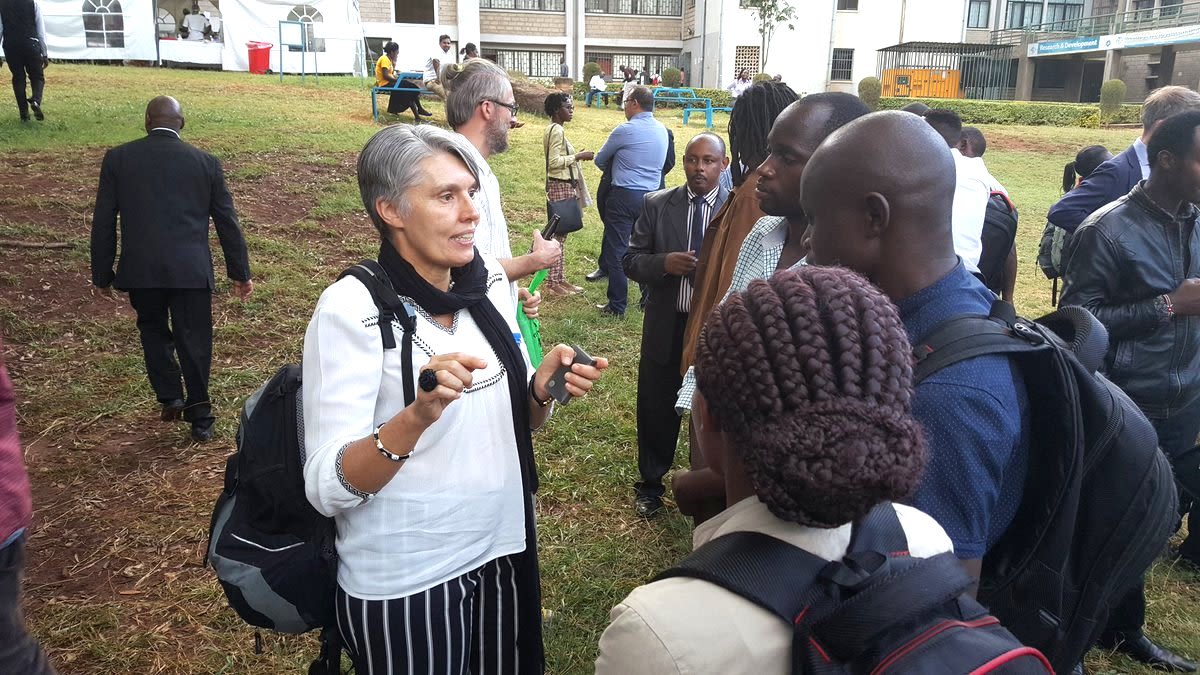 International conference on climate risk management, Nairobi, April 2017 (Dr Debra Roberts, IPCC, and Universty of Nairobi students)