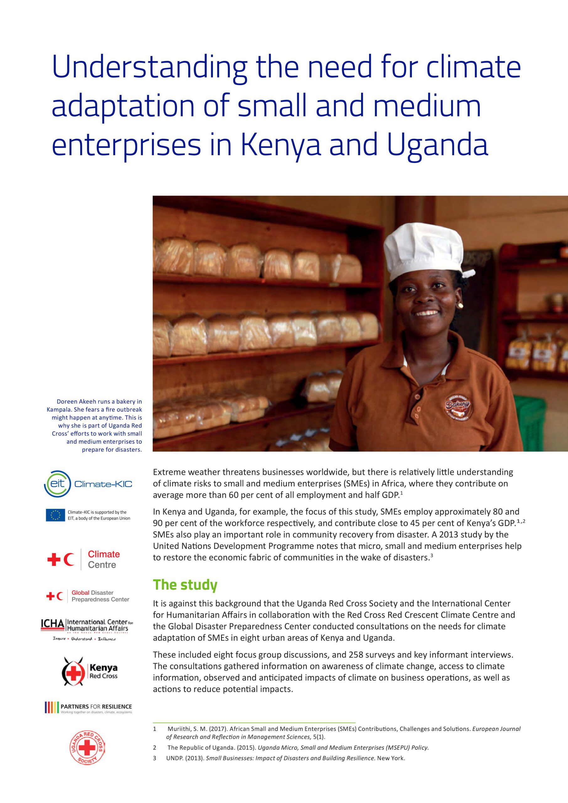 Understanding the need for climate adaptation of small and medium enterprises in Kenya and Uganda