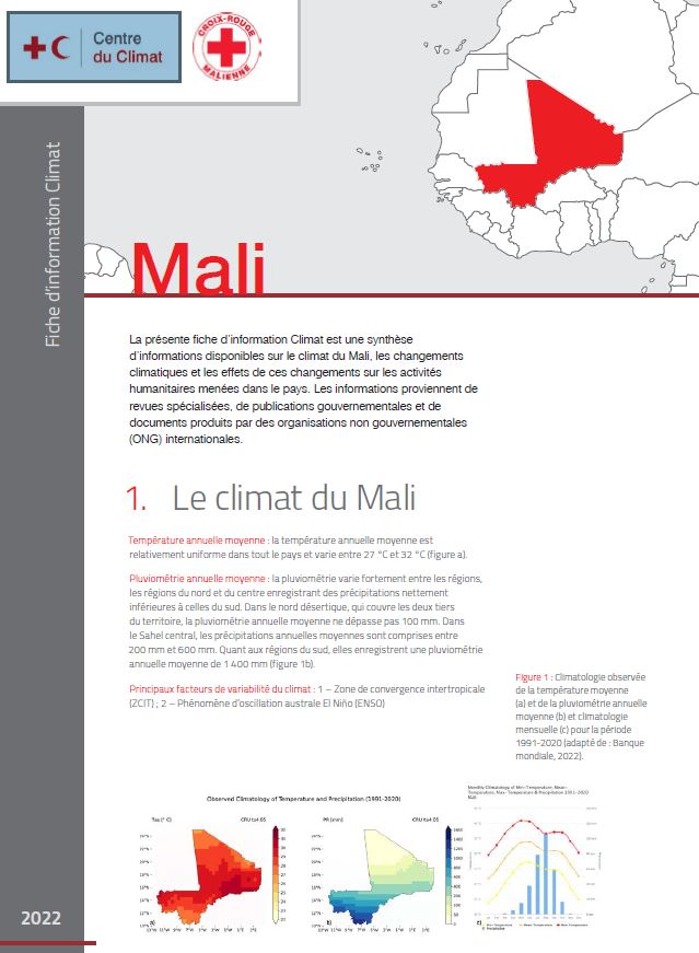 Climate Factsheet Mali (French version)
