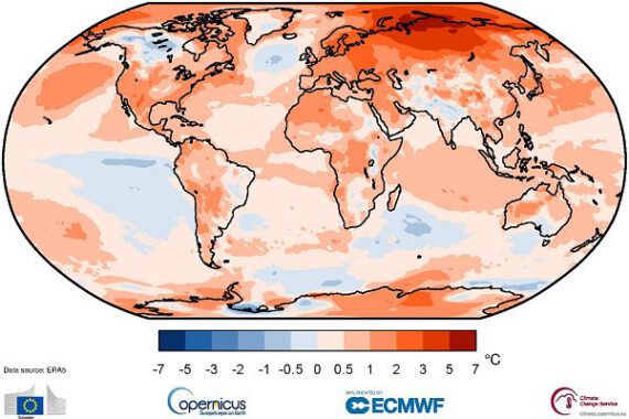 2020: a year of ‘extraordinary climate events’ and a tie for the warmest on record