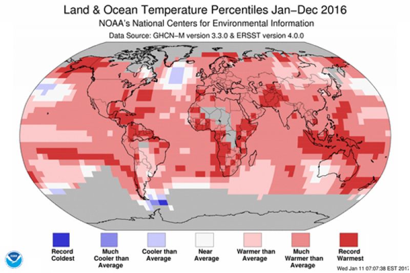 2016 sets new global temperature record