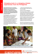 Changing tools in a changing climate: experiences from the Philippines