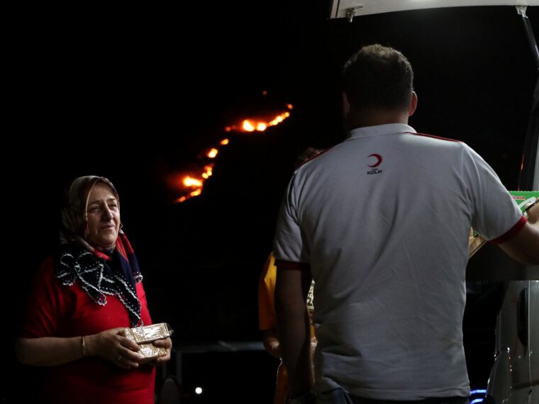 Red Cross Red Crescent volunteers respond to wildfires raging across Europe