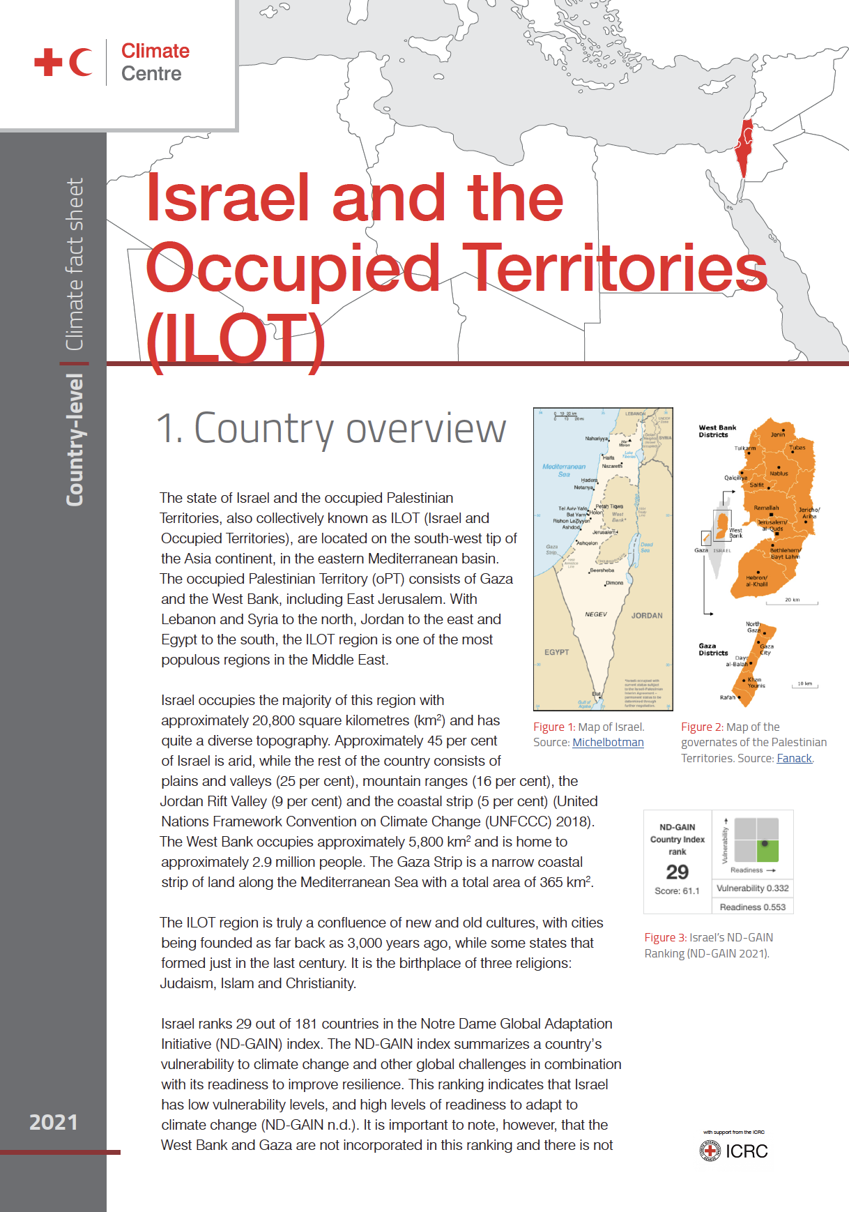 Climate Factsheet: Israel & ILOT