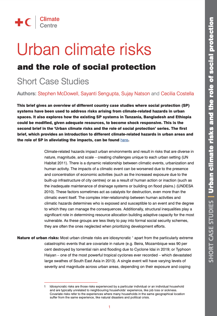 Urban Climate Risk Case Study