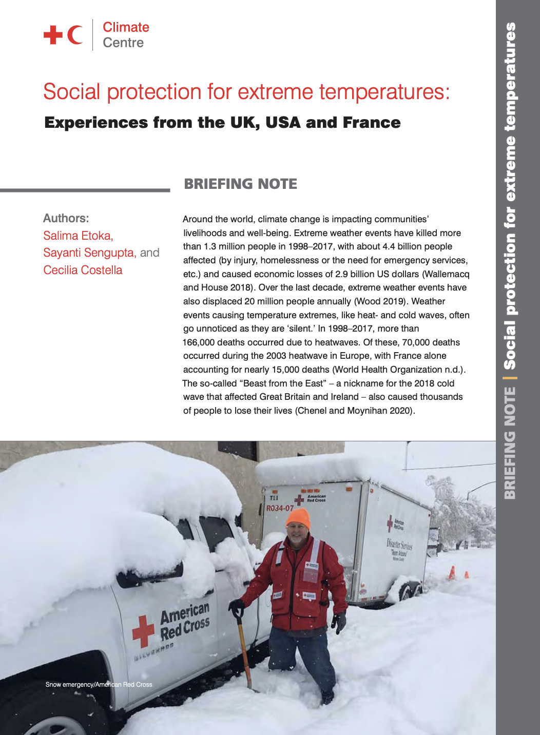 Temperature Extremes Briefing Note