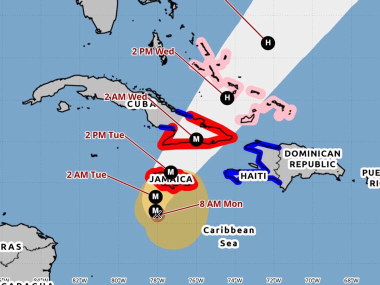 Jamaica braces for direct hit by potentially historic Hurricane Melissa